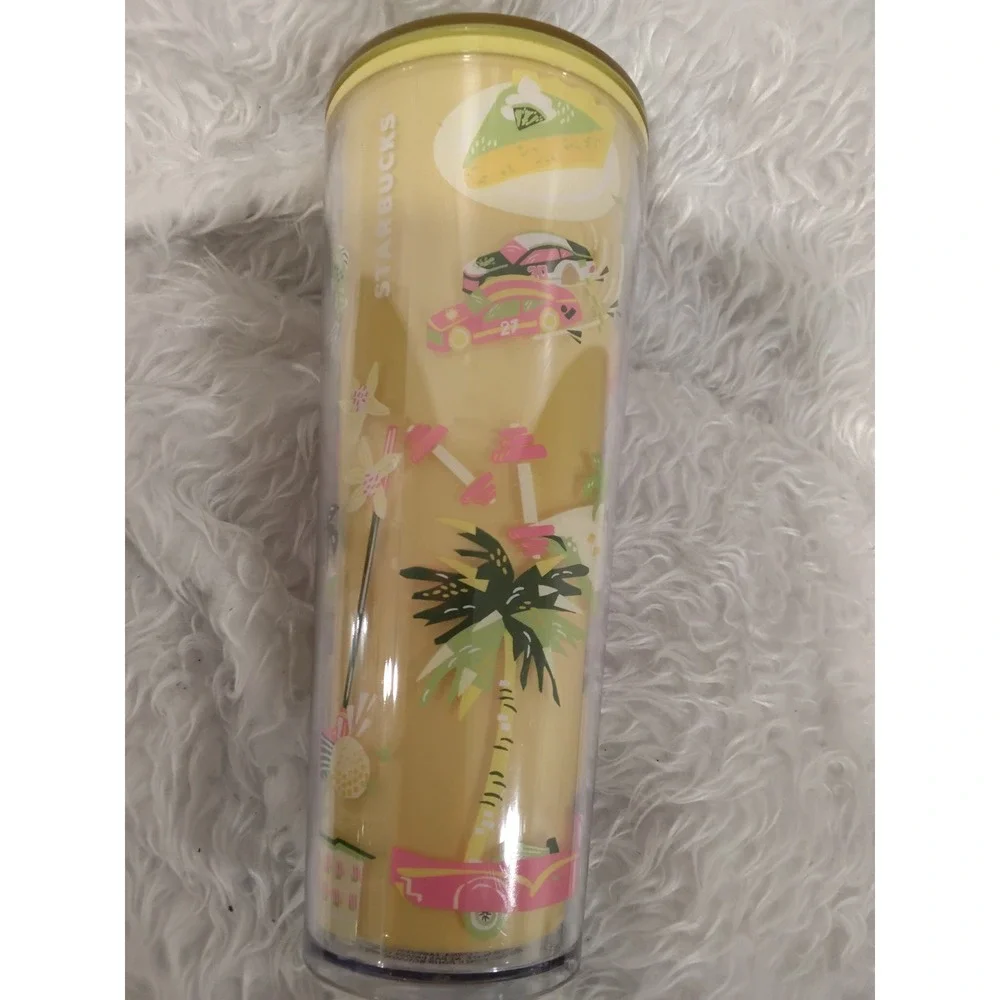 Starbucks Discovery‎ Series Florida Travel Tumbler Reusable Cup Manatee Flamingo